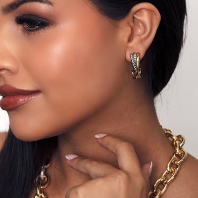 Cross Twist Earrings