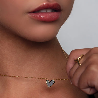 Heart Mother of Pearl Necklace