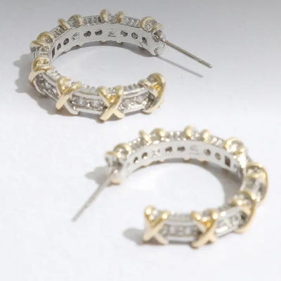 Cross Deco Earrings