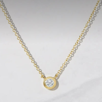 Tiny Bezel Necklace