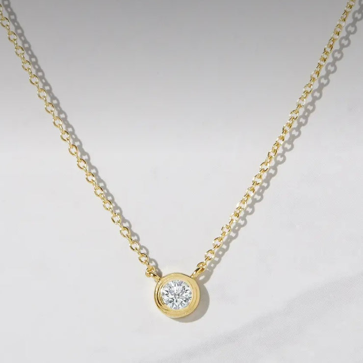 Tiny Bezel Necklace