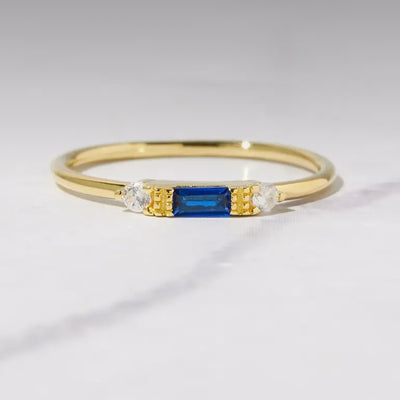 Sapphire Baguette Ring